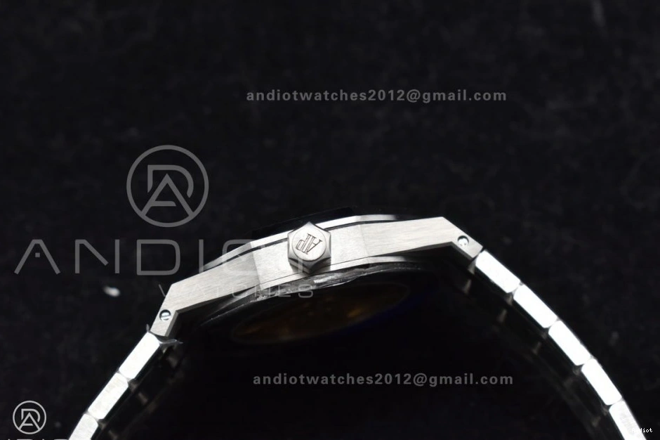 Royal Oak SS on Super Clone Dial Gray SS Edition Best Bracelet 1:1 SA3120 Textured 37mm ZF 15450 0509